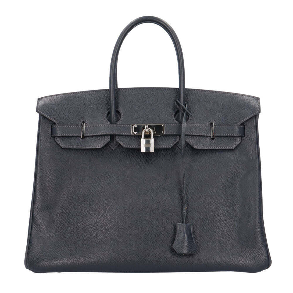 Hermes Birkin 35 Handbag, Veau Epsom Leather, Navy, Women's HERMES